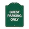 Signmission Designer Series Sign-Guest Parking Only, Green & White Aluminum Sign, 18" x 24", GW-1824-23929 A-DES-GW-1824-23929 - alternate 1